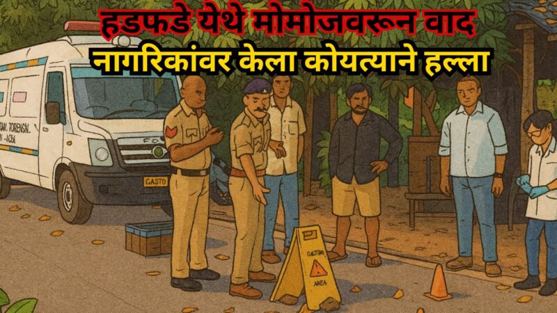 हडफडे येथे मोमोजवरून वाद