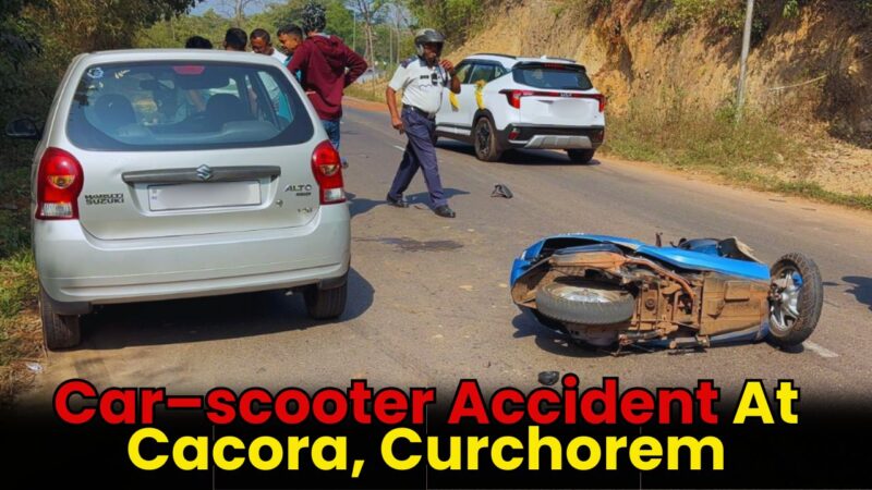 Car–scooter Accident At Cacora, Curchorem