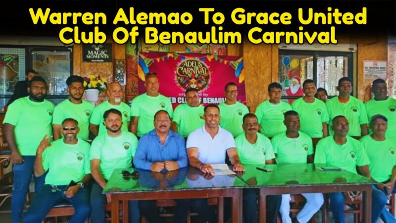 Warren Alemao To Grace United Club Of Benaulim Carnival