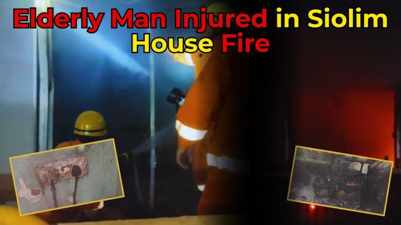 Elderly Man Injured in Siolim House Fire