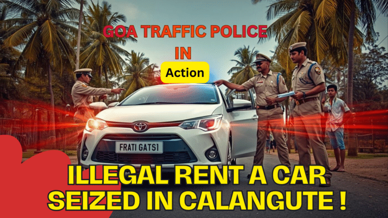 Calangute Traffic Cell Cracks Down on Illegal Car Rental