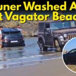 Fortuner Washed Away at Vagator Beach