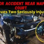 Major Accident Near Mapusa Court Leaves Two Seriously Injured