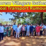 Curchorem Villagers Gather Amid Coal Transport Rumours