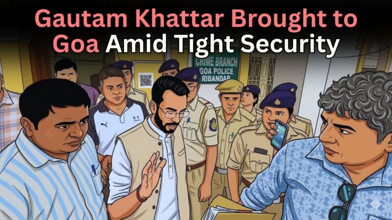 Gautam Khattar Brought to Goa Amid Tight Security