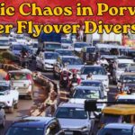 Traffic Chaos in Porvorim After Flyover Diversion