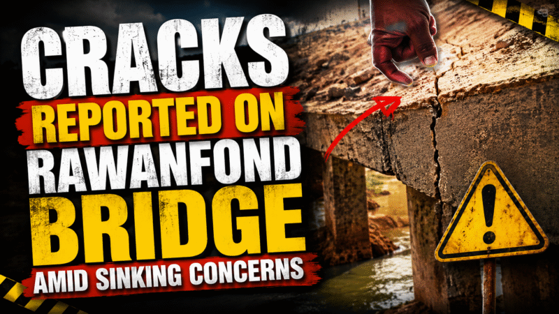 Cracks Reported on Rawanfond Bridge Amid Sinking Concerns