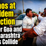 Chaos at Peddem Junction After Goa and Maharashtra Cars Collide