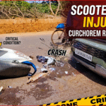 Scooter Rider Injured in Curchorem Road Accident