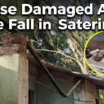 House Damaged After Tree Fall in Saterimal