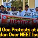 NSUI Goa Protests at Azad Maidan Over NEET Issues