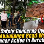 Safety Concerns Over Abandoned Road Work Trigger Action in Curchorem