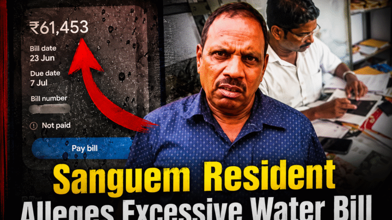 Sanguem Resident Alleges Excessive Water Bill