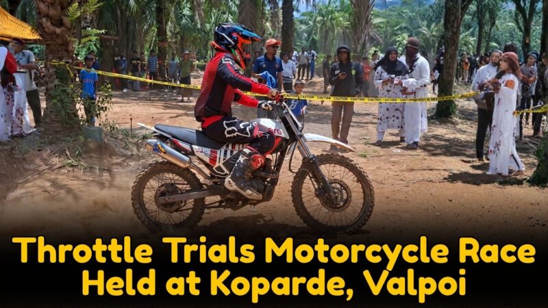 Throttle Trials Motorcycle Race Held at Koparde, Valpoi