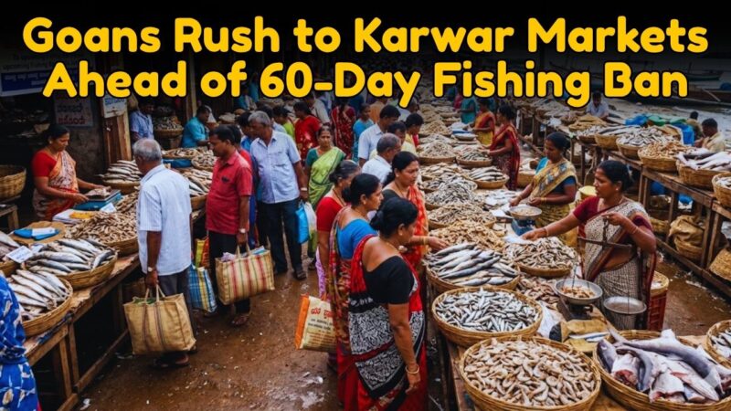 Goans Rush to Karwar Markets Ahead of 60-Day Fishing Ban