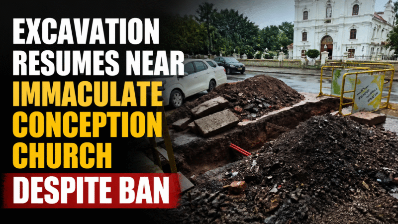 Excavation Resumes Near Immaculate Conception Church Despite Ban