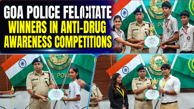 Goa Police Felicitate Winners in Anti-Drug Awareness Competitions